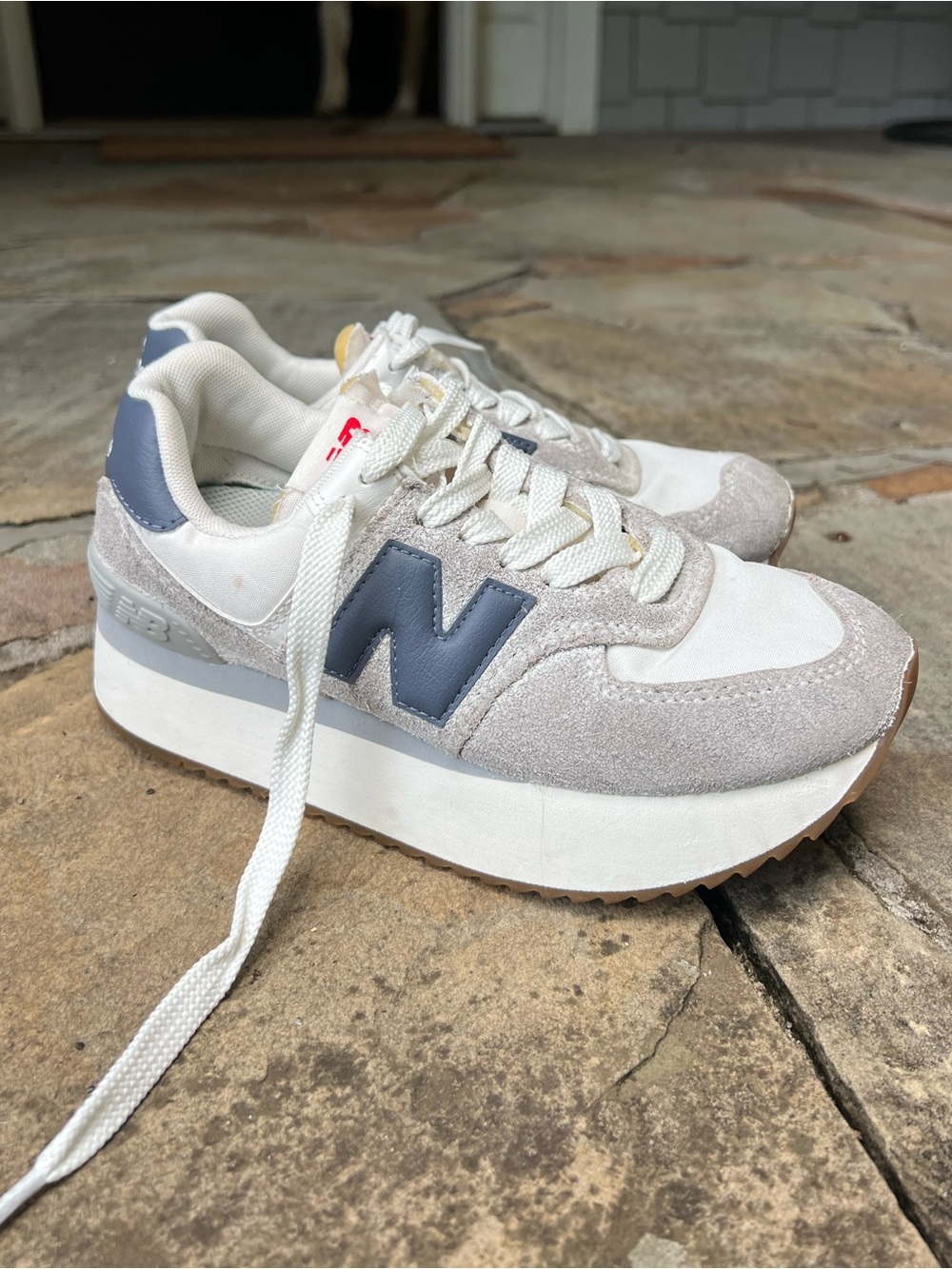 New Balance 574 Plus - Moonbeam Dark Arctic Grey Women’s Sneakers Platform